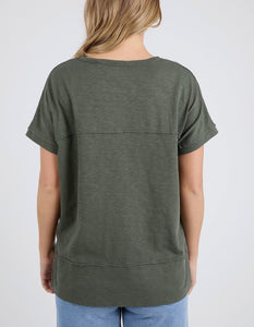 ALLISON TEE DRESS- KHAKI