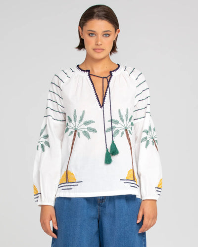 PALM SHIRT - WHITE