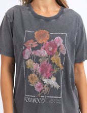 Load image into Gallery viewer, IN BLOOM TEE - WASHED BLACK