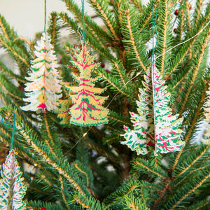 CHRISTMAS FIR FOREST ORNAMENTS