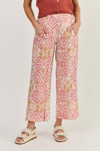 LINEN PANTS - IKAT