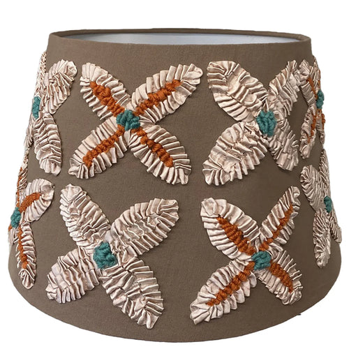 LAMPSHADE - TAPERED TAHITI EMBROIDERED