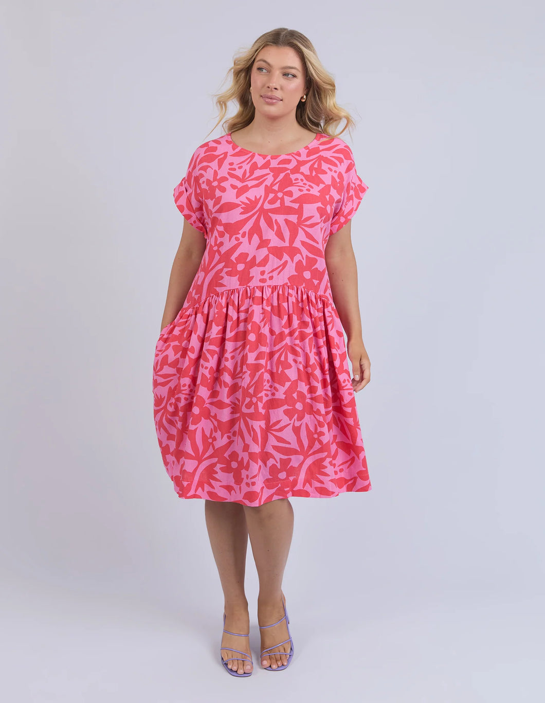 SUNSET HOUR DRESS - STRAWBERRY