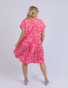 SUNSET HOUR DRESS - STRAWBERRY