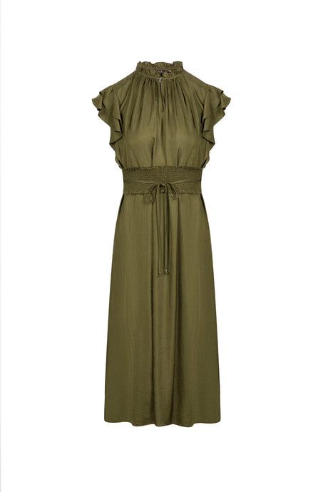 SEBASTIAN LONG DRESS - KHAKI