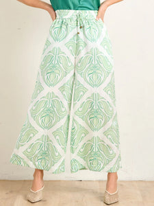 SILKY PALAZZO PANT - PALAZZA JADE