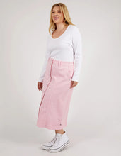 Load image into Gallery viewer, FLORENCE BUTTON THROUGH DENIM SKIRT - SPLENDID PINK