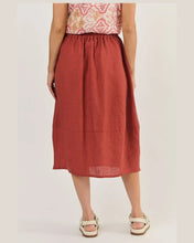 Load image into Gallery viewer, LINEN SKIRT - CEDAR