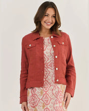 Load image into Gallery viewer, LINEN JACKET - CEDAR