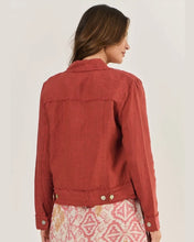 Load image into Gallery viewer, LINEN JACKET - CEDAR