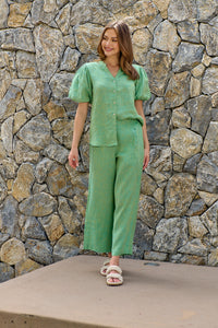 LINEN PANTS - CATERPILLER