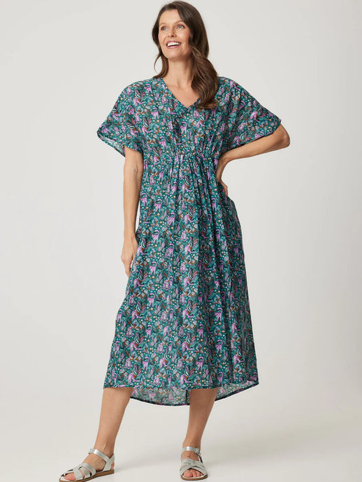 RIVER DRESS - RAINBOW BLOCK