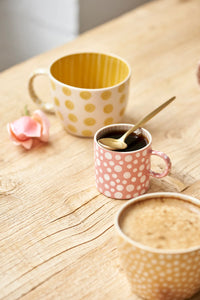 CHINO MUG SET OF 2 - MUSTARD DOT