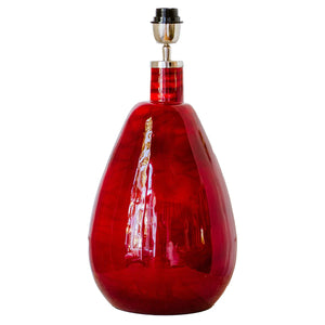 TEARDROP LAMP BASE - CRIMSON