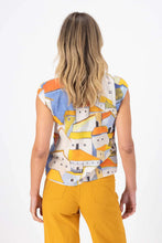 Load image into Gallery viewer, PUEBLITO TEE - ORANGE SEERSUCKER