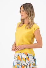 Load image into Gallery viewer, SKYSCRAPER TEE - YELLOW FINE TENCEL