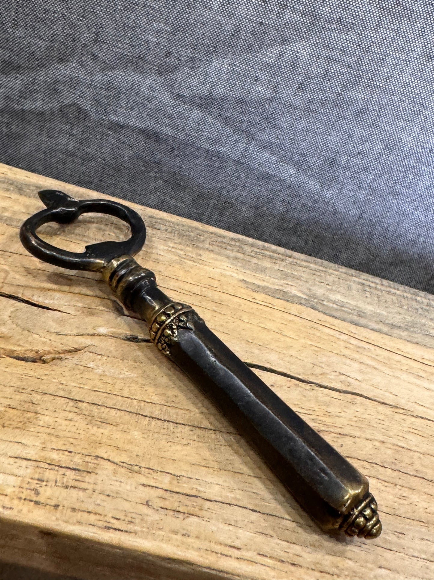BURNISHED BRASS BOTTLE OPENER