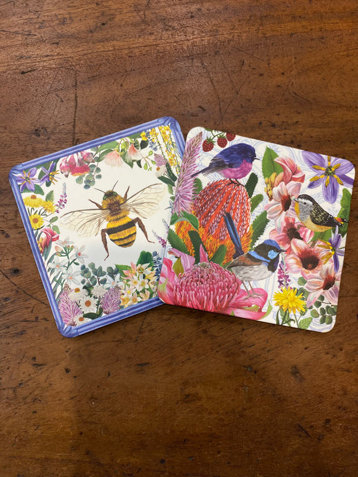 CORKY COASTER SET 4 - ENCHANTED GARDEN