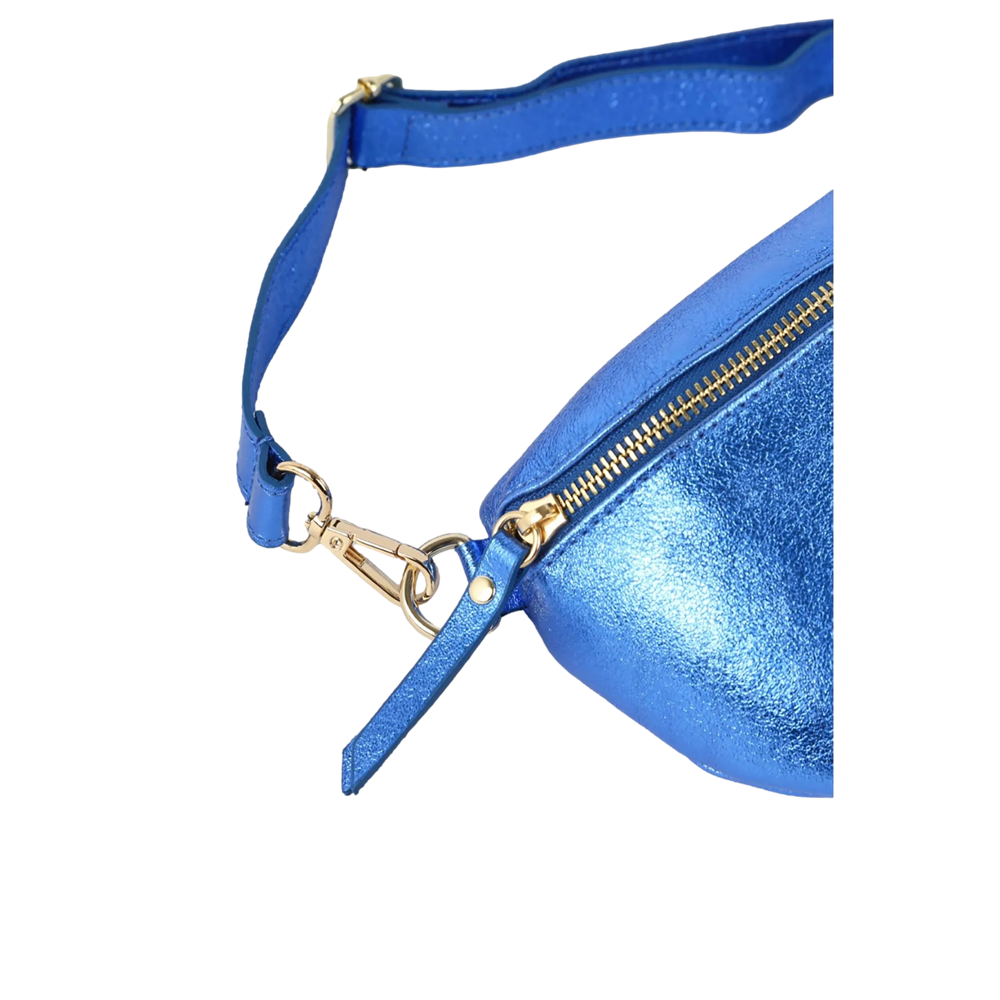 METALLIC BUM BAG - ELECTRIC BLUE
