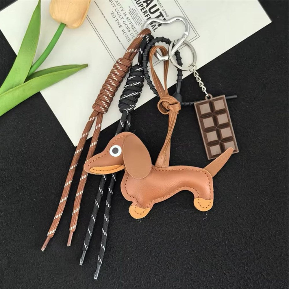 SAUSAGE DOG STACK CHARM/KEYRING