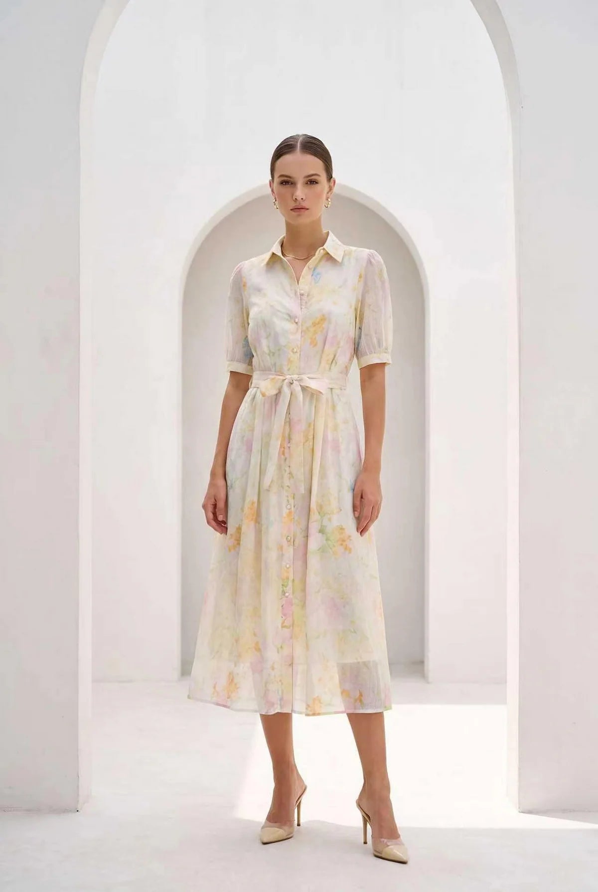 HONEY SILK & LINEN DRESS