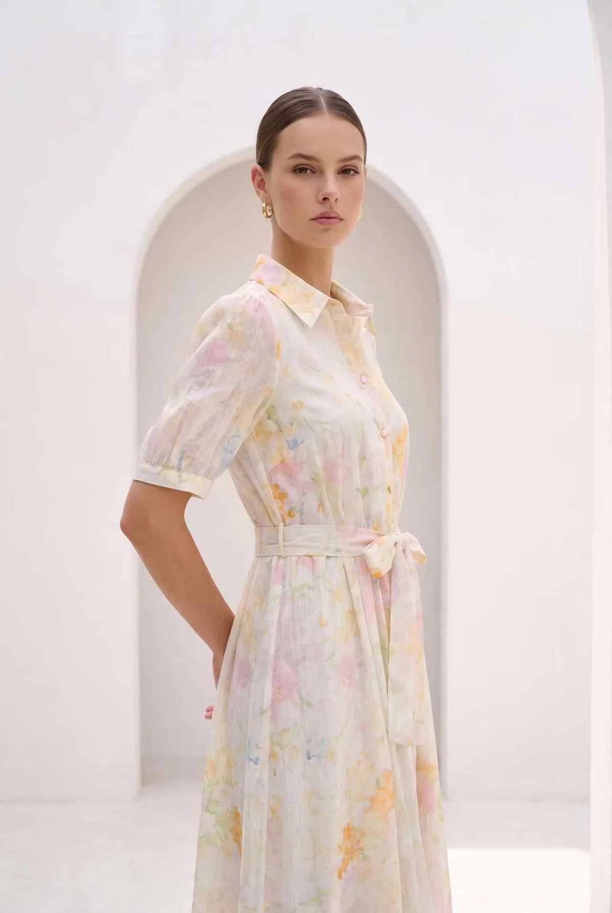 HONEY SILK & LINEN DRESS