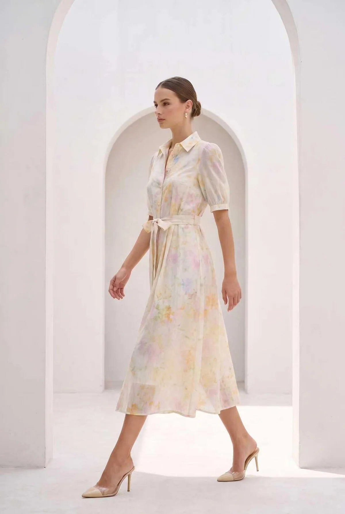HONEY SILK & LINEN DRESS