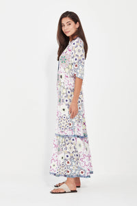 MYSTERY DRESS - ILLUSION PRINT WHITE