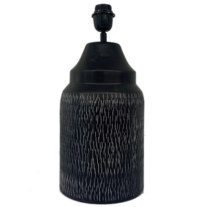 Tribal Lamp Base Black
