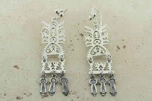 NARROW TREE OF LIFE EARRING