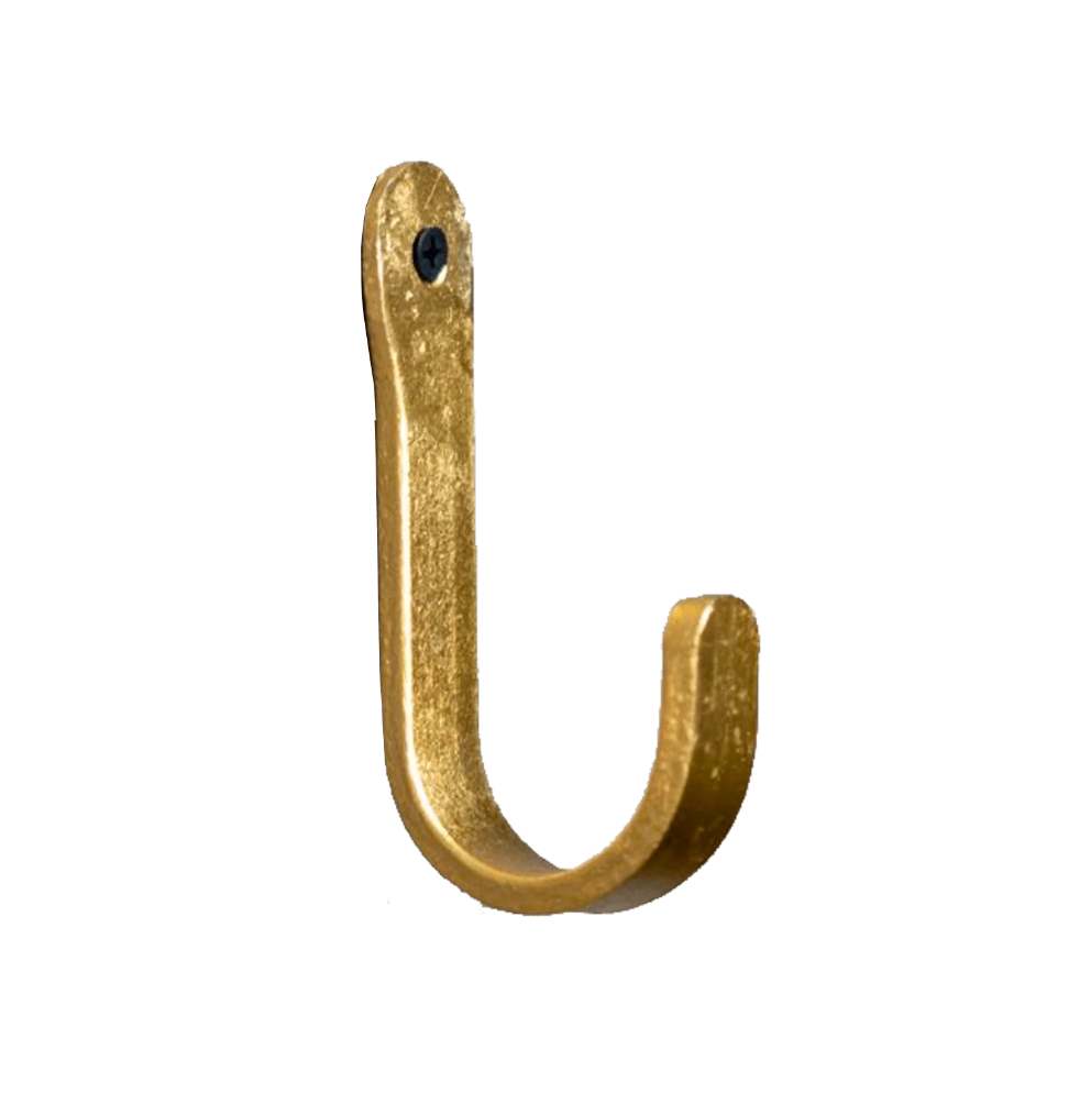 COAT HOOK - ROUND BRASS