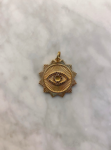 EVIL EYE PENDANT WITH DIAMONDS