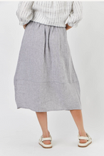 Load image into Gallery viewer, LINEN SKIRT - SMOKE