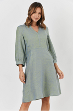 Load image into Gallery viewer, LINEN MIDI DRESS - WAKAME
