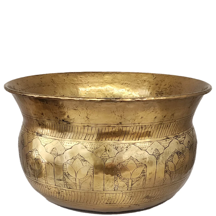 Moghul Planter - Large - Antique Gold