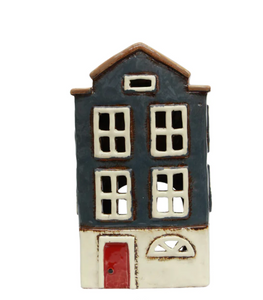 ALSACE TEA LIGHT HOUSE - NORDIC NAVY