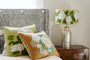 CUSHION - GREEN HYDRANGEA