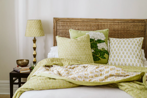 CUSHION - GREEN HYDRANGEA