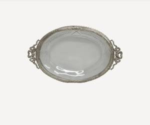 CUT GLASS SOAP DISH