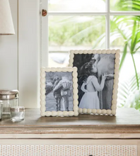 Load image into Gallery viewer, FRAME - WHITE BEADED LARGE