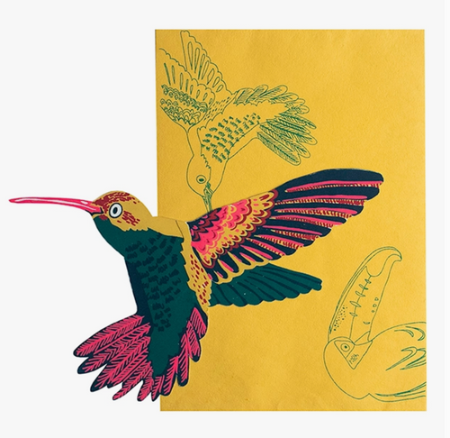 HUMMINGBIRD GREETING CARD
