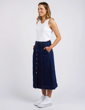 Load image into Gallery viewer, FLORENCE BUTTON THROUGH DENIM SKIRT
