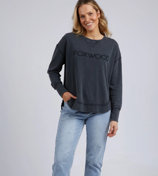 SIMPLIFIED CREW - WASHED NAVY