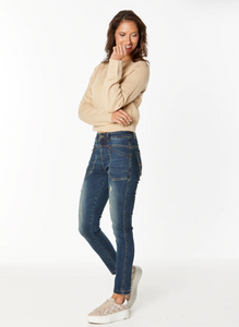 PINNER JEANS - DENIM