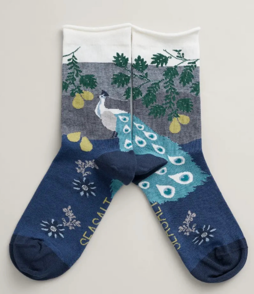 POSTCARD SOCKS -SPRING GALLERY MARITIME