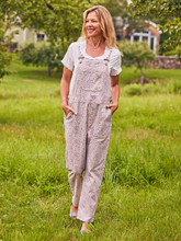 Load image into Gallery viewer, PRAGUE PAISLEY OVERALLS - ECRU LAVENDER