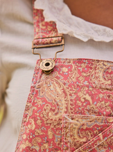 Load image into Gallery viewer, PRAGUE PAISLEY OVERALLS - CORAL
