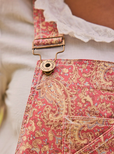 PRAGUE PAISLEY OVERALLS - CORAL