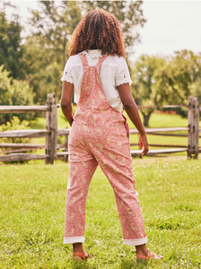 PRAGUE PAISLEY OVERALLS - CORAL