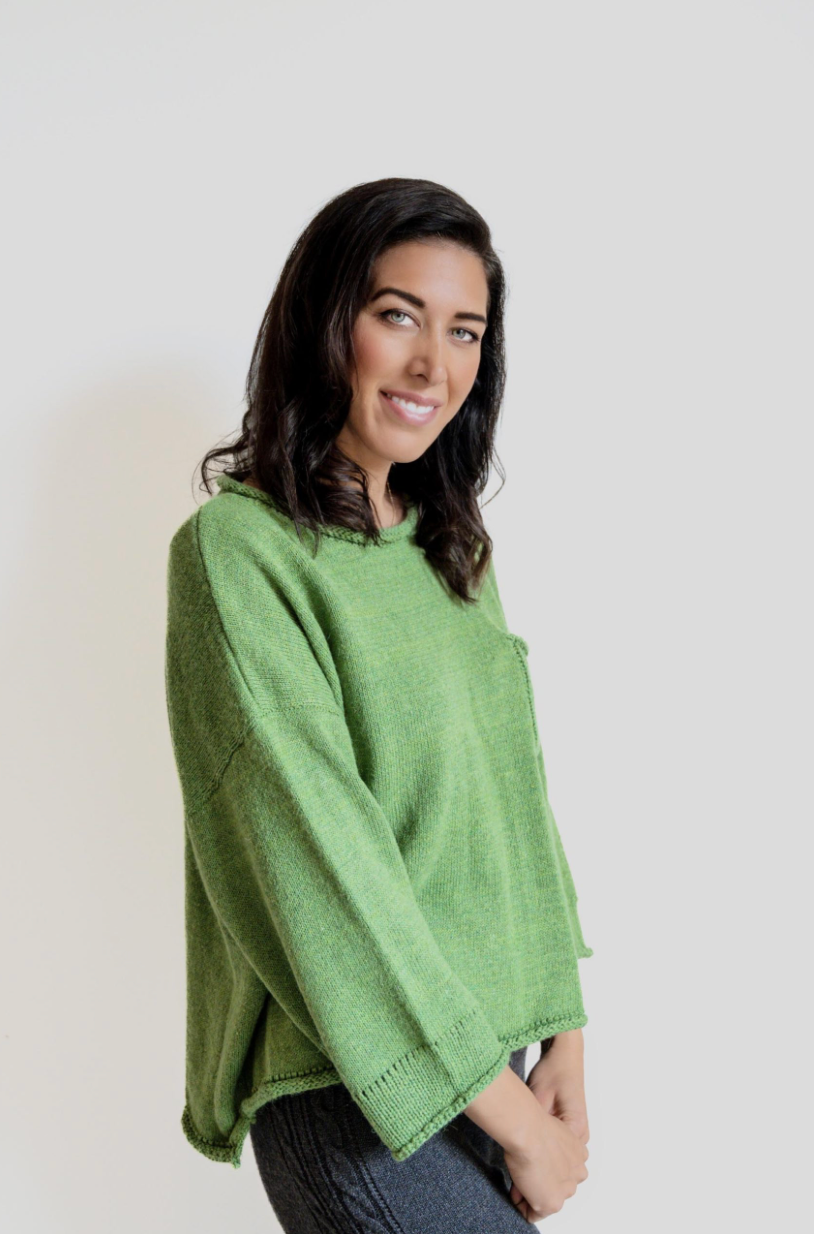 JUMPER WITH POCKET - GREEN